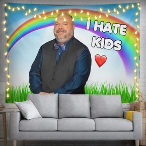I Hate Kids Tapestry Funny Tapestries Wall Hanging Meme Backdrop Party Decorations for College Dorm Bedroom Living Room Art Poster 40x30 Inch in Saudi Arabia
