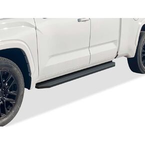 APS Black Running Boards Style Compatible with Toyota Tundra 2022-2024 Double Cab (Nerf Bars Side Steps) 6in Wide