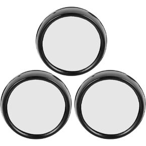 SOLUSTRE 3pcs Computer Mirror Mini Pcs Office Desk Accessories Interior Accessories Clip on Mirror Cubicle Mirror to See Behind You Office Mirror Black Monitor High Strength PC Indoor Work