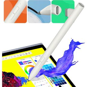 Surface Pen, Palm Rejection & Tilt 4096 Pressure Sensitivity Drawing 2-in-1 Button Stylus Pen for Microsoft MPP2.0/Surface Pro & Go/Surface Book/ASUS/Vivobook Flip/HP Envy/Dell Inspiron