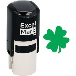 St. Patricks Day Rubber Stamp - Clover Stamp - Green Ink