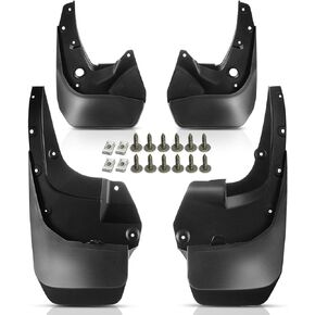A-Premium Set of 4PCS Mud Flaps Splash Guards Mudguards Mudflaps W/Hardware Compatible with Toyota 4Runner 14-19, Sport Utility, (fits Ground Effects Model), Front and Rear (Driver & Passenger Sides)