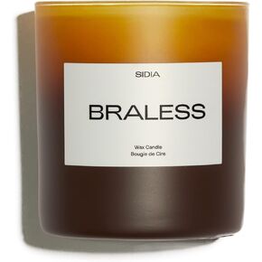 SIDIA - Braless Natural Candle (Bamboo, Amber, Guaiac Wood) | Luxury Clean Beauty + Non-Toxic Fragrance (8 oz | 240 g) in Saudi Arabia