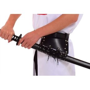 BLESSUME Medieval Sword Frog Holster with Belt Rapier Cross Lacing Holder Belt 1PC