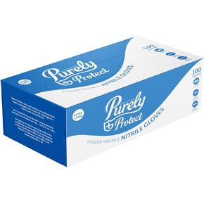 Nitrile Medical Exam Gloves, Powder- | Latex-Free, Textured, Blue, 100