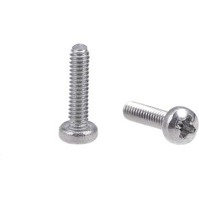 uxcell M2x14mm Machine Screws Pan Phillips Cross Head Screw 304 Stainless Steel Fasteners Bolts 30Pcs
