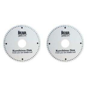 You get Two 64 Slot Kumihimo Disks for Using up to 40 Strings! Extra Thick Foam for fine Threads, Wire & Beaded Kumihimo
