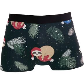 ZZKKO Mens Fashion White Cat in Cosmic Men's Underwear Boxer Briefs Breathable, Multi