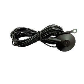 Bertech ESD Anti-Static Low Profile Grounding Cord with 15' Cord, 1 Megohm Resistor, 10mm Snap, Black