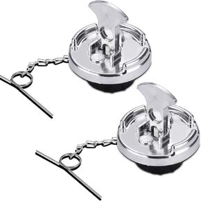 غطاء خزان الوقود Nakuuly غير قابل للقفل 4 بوصات 2 قطعة متوافق مع Peterbilt 386 387 579 587 1972-2017 شاحنات نصف ديزل من الألومنيوم على شكل رافعة غطاء خزان الوقود للشاحنة استبدال 11-04859-100 572.1015 in Kuwait