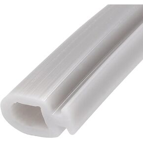 METALLIXITY Bulb Type Window Weatherstrip (6.5mmx1Meter) 1Pcs, Silicone T-Slot Mount Seal Strip - for Home Door Window, Gray