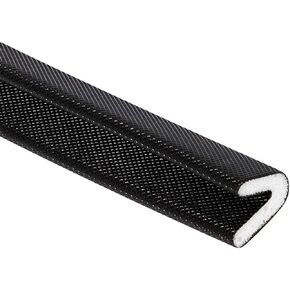 تجريد الطقس على شكل حرف V مقاس 1/2 × 3/8 بوصة، مسودة شريط عازل تقلل من ضوضاء الضربات العنيفة، شريط ختم لاصق لإطار نافذة الباب، 19 قدمًا، أسود، V-WS in Kuwait