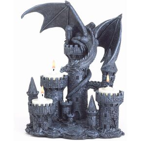 Gifts & Decor 57070305 Gothic Kingdom Candle Holder, No Size, Gray