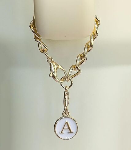 Stanley Cup Charms for Handle, 2PCS Letter Charms Accessories Initial Name ID Personalized Identification Stanley Handle Charm, Stanley Initial Letter Chain Keychain Charm for Stanley Tumbler in Saudi Arabia