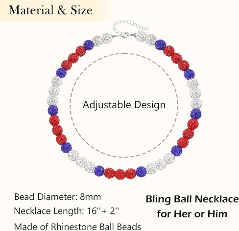 LINY Rhinestone Baseball Necklace Bling Ball Necklaces for Baseball Lovers Ice Collection Necklace Stylish Sports Accessory Gifts for Girls Boys in Saudi Arabia