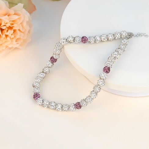 LINY Rhinestone Baseball Necklace Bling Ball Necklaces for Baseball Lovers Ice Collection Necklace Stylish Sports Accessory Gifts for Girls Boys in Kuwait