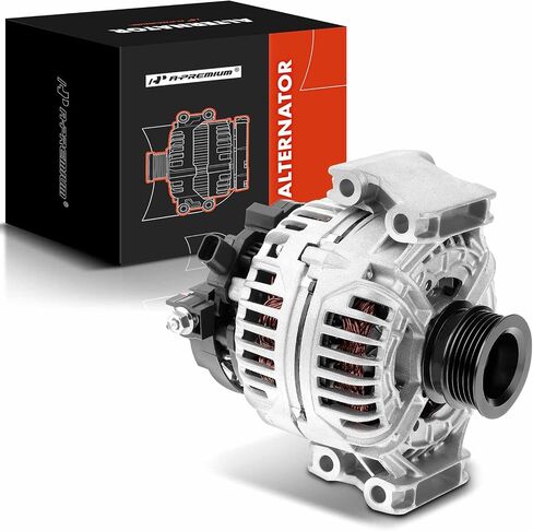 A-Premium Alternator Compatible with Saturn L100 2001-2002, L200 2001-2003, L300 2004, LS LS1 LW1 LW200 Vue, L4 2.2L, 120A 12V CW 5-Groove Pulley, Replace# 22674549, 124515016 in Saudi Arabia