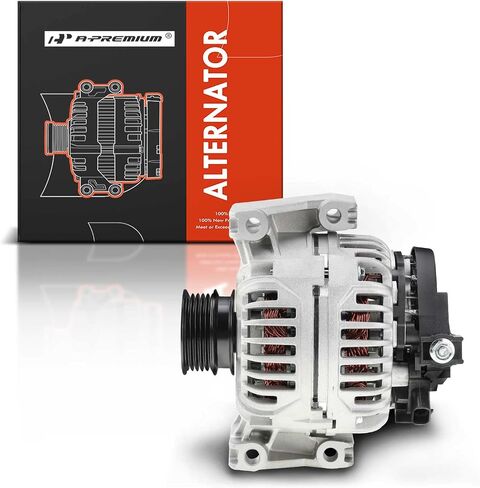 A-Premium Alternator Compatible with Saturn L100 2001-2002, L200 2001-2003, L300 2004, LS LS1 LW1 LW200 Vue, L4 2.2L, 120A 12V CW 5-Groove Pulley, Replace# 22674549, 124515016 in Saudi Arabia