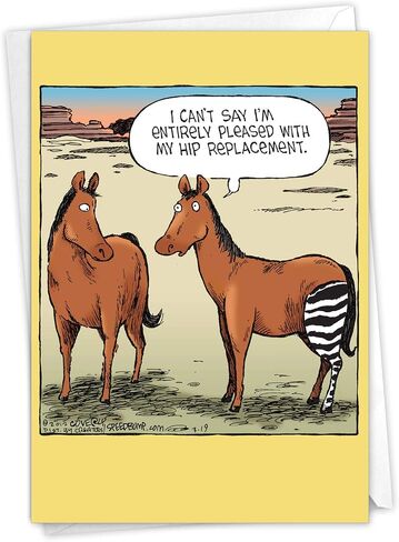 NobleWorks - Funny Get Well Greeting Card with 5 x 7 Inch Envelope (1 Card) Small Pinch C9593GWG in Saudi Arabia