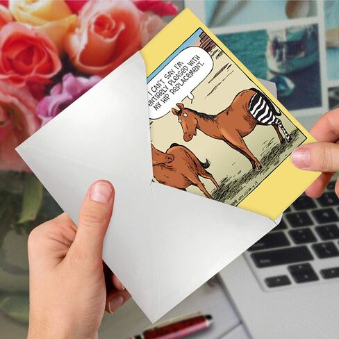 NobleWorks - Funny Get Well Greeting Card with 5 x 7 Inch Envelope (1 Card) Small Pinch C9593GWG in Saudi Arabia