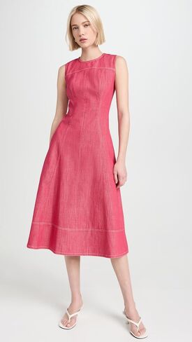 Shoshanna Women's Strawberry Denim Cora Dress in Saudi Arabia