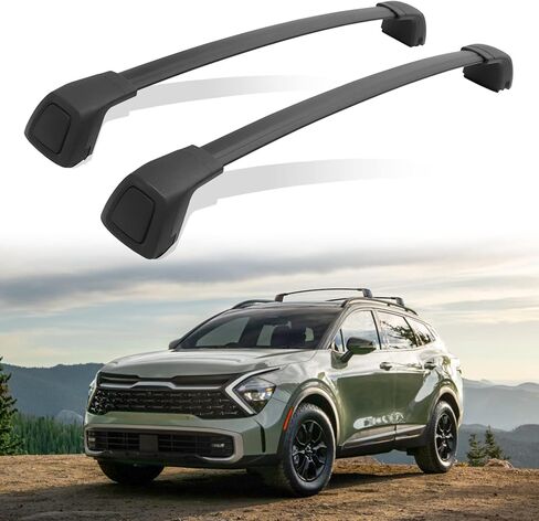 ترقية شريط متقاطع قابل للقفل يناسب 2023 KIA Sportage (فقط لـ X-Line AWD/Sportage X-Pro/Sportage X-Pro Prestige) ملحقات حامل السقف حامل الأمتعة على السطح لدراجة Canoe Kayak in Kuwait