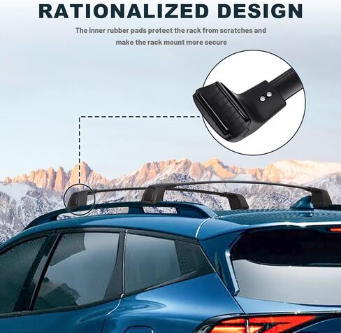 ترقية شريط متقاطع قابل للقفل يناسب 2023 KIA Sportage (فقط لـ X-Line AWD/Sportage X-Pro/Sportage X-Pro Prestige) ملحقات حامل السقف حامل الأمتعة على السطح لدراجة Canoe Kayak in Kuwait