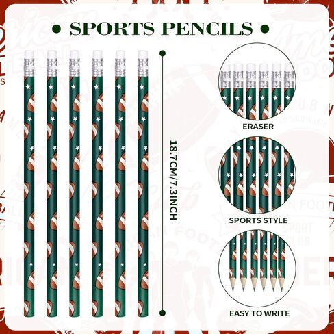 48 Sports Pencils Sports Ball Pencils with Erasers Fun Wooden Sports Pencils Birthday Pencil Drawing Pencils for School Office Stationery Class Reward Supplies (Baseball) in Saudi Arabia