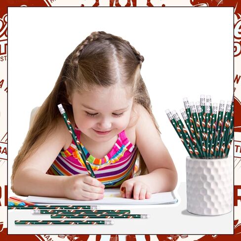 48 Sports Pencils Sports Ball Pencils with Erasers Fun Wooden Sports Pencils Birthday Pencil Drawing Pencils for School Office Stationery Class Reward Supplies (Baseball) in Saudi Arabia