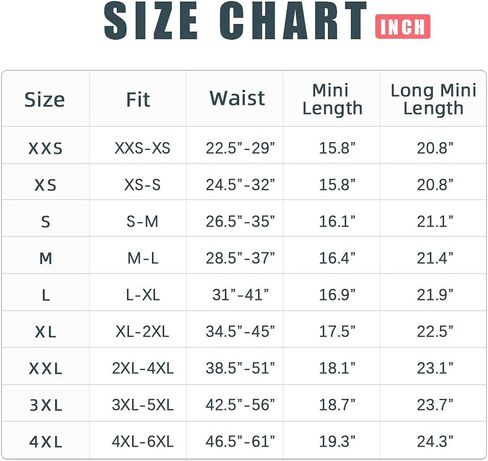 CUNLIN Womens Skirt XXS-6XL Plus Size Super Stretchy Elastic Waist Skirts in Saudi Arabia