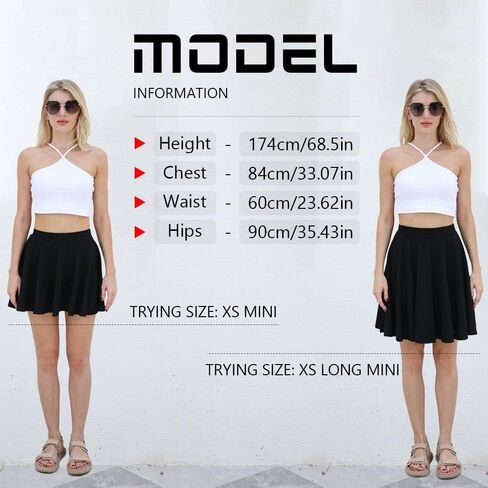 CUNLIN Womens Skirt XXS-6XL Plus Size Super Stretchy Elastic Waist Skirts in Saudi Arabia