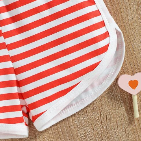 Baby Girl 4th Of July Outfits Stars Flag Ice cream Print Romper Jumpsuit Oveall Toddler Girls Summer Clothes 0-5T in Saudi Arabia