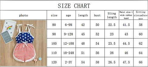 Baby Girl 4th Of July Outfits Stars Flag Ice cream Print Romper Jumpsuit Oveall Toddler Girls Summer Clothes 0-5T in Saudi Arabia