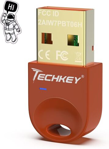 محول بلوتوث USB 5.3 لأجهزة الكمبيوتر المكتبية، قم بتوصيل وتشغيل جهاز استقبال وجهاز إرسال بلوتوث صغير V4 EDR Dongle لأجهزة الكمبيوتر المحمول بلوتوث Windows 11/10/8.1-Valencia in Saudi Arabia