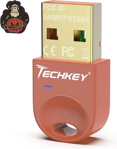 محول بلوتوث USB 5.3 لأجهزة الكمبيوتر المكتبية، قم بتوصيل وتشغيل جهاز استقبال وجهاز إرسال بلوتوث صغير V14 EDR Dongle لأجهزة الكمبيوتر المحمول بلوتوث Windows 11/10/8.1-Salmon Pink in Saudi Arabia