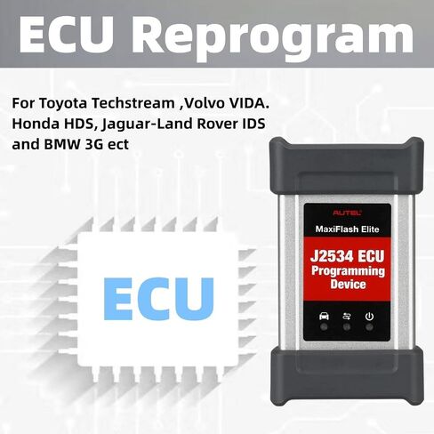 أداة برمجة Autel MaxiFlash Elite VCI J2534 Pass-Thru ECU، واجهة اتصال السيارة، تعمل مع Autel MaxiSYS Elite II، Elite، MS908، MS908S Pro، MK908 Pro II، MS908CV، MK908P والكمبيوتر الشخصي in Saudi Arabia