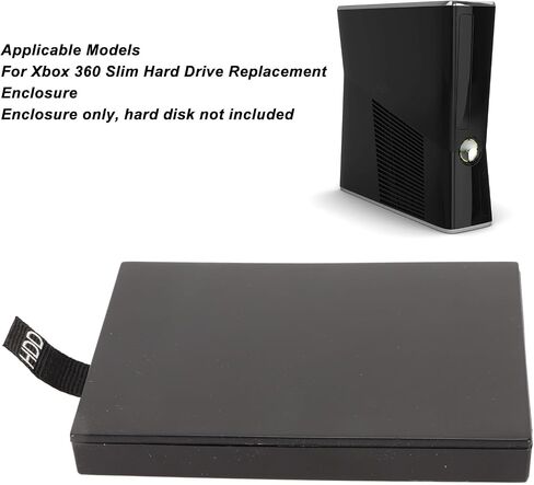 2Pcs Console Internal Hard Drive Enclosure for 360 Slim Replacement HDD Case Shell in Saudi Arabia