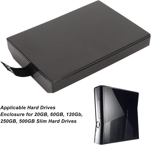 2Pcs Console Internal Hard Drive Enclosure for 360 Slim Replacement HDD Case Shell in Saudi Arabia