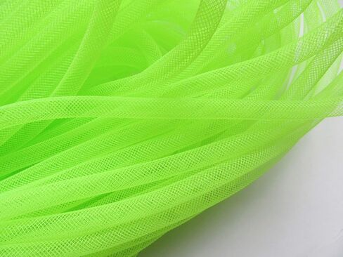 YYCRAFT 25 Yards Solid Mesh Tube Deco Flex for Wreaths Cyberlox CRIN Crafts 8mm 3/8 Inch(NO FOIL),Aqua in Saudi Arabia