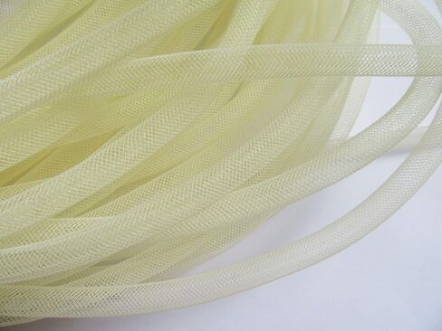 YYCRAFT 25 Yards Solid Mesh Tube Deco Flex for Wreaths Cyberlox CRIN Crafts 8mm 3/8 Inch(NO FOIL),Aqua in Saudi Arabia