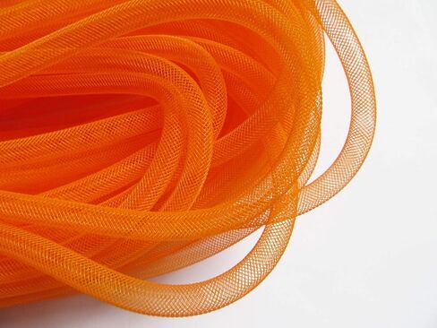 YYCRAFT 25 Yards Solid Mesh Tube Deco Flex for Wreaths Cyberlox CRIN Crafts 8mm 3/8 Inch(NO FOIL),Aqua in Saudi Arabia