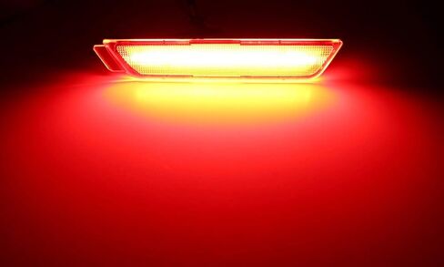 iJDMTOY Clear Lens Red Full LED Rear Side Marker Light Kit Compatible with Chevy 2010-15 Camaro, Powered by 27-SMD LED, Replace OEM Back Sidemarker Lamps in Saudi Arabia