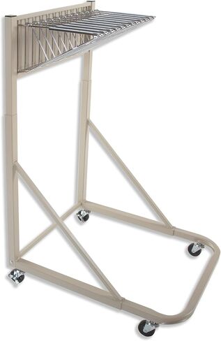 Brookside Design Mobile Blueprint Storage Rack –– Holds Up to 1200 Blueprints In 12 Blueprint Clamps - Vertical Blueprint Holder - Heavy Duty - MVPC in Kuwait
