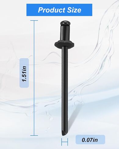 Fit for GM NOS Dash Rosette Rivets Stainless Steel, Fit for Ford Chrysler AMC VIN DOOR TAG Black 4Packs in Saudi Arabia