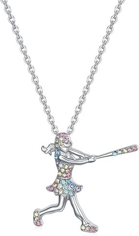 Volleyball/Basketball/Soccer/Football Gifts Necklace for Girls Women,Shine Colorful Sports Lovers Jewelry Birthday Gifts for Girls Daughter and Niece in Saudi Arabia