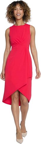 Maggy London Sleeveless Jewel Neck Asymmetrical Midi for Wedding Guest | Cocktail Dress for Women in Saudi Arabia