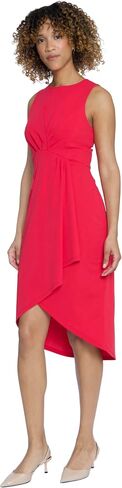 Maggy London Sleeveless Jewel Neck Asymmetrical Midi for Wedding Guest | Cocktail Dress for Women in Saudi Arabia