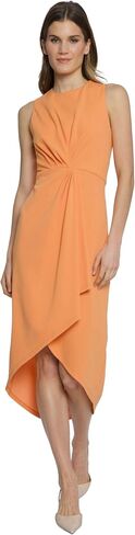 Maggy London Sleeveless Jewel Neck Asymmetrical Midi for Wedding Guest | Cocktail Dress for Women in Saudi Arabia