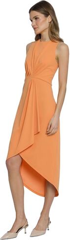 Maggy London Sleeveless Jewel Neck Asymmetrical Midi for Wedding Guest | Cocktail Dress for Women in Saudi Arabia
