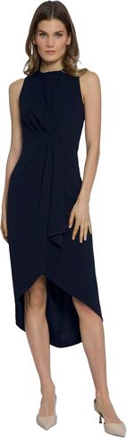Maggy London Sleeveless Jewel Neck Asymmetrical Midi for Wedding Guest | Cocktail Dress for Women in Saudi Arabia